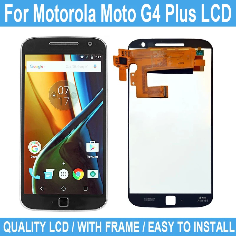 ЖК-дисплей 5 дюйма для Motorola Moto G4 Plus сенсорный экран запасные части XT1644 XT1640 XT1641 XT1625