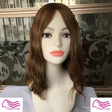 16 дюймов Европейский девственный Кошерный парик из волос еврейский парик лучшие ножницы