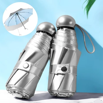

8 Ribs Pocket Mini Umbrella Anti UV Paraguas Anti-UV Windproof Rain Female Girl Parasol Pocket Umbrellas Girl Dropshipping