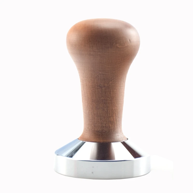Wooden Handle Эко кофе эспрессо кофе трамбовка 58 мм бариста кофе аксессуары производитель 304 нержавеющая сталь дистрибьютор - Цвет: Wooden Handle