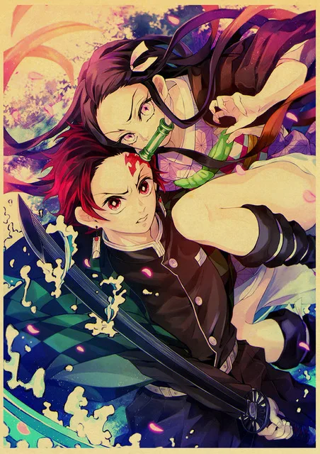 Demon-Slayer-Kimetsu-no-Yaiba-Tanjirou-Nezuko-Anime-Poster-Kraft-Paper-Vintage-Posters-Home-Room-Art.jpg_.webp_640x640 (2)