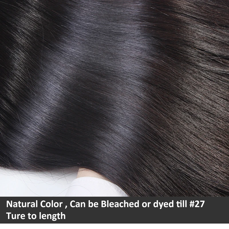 Addbeauty прямые 3/4 пряди с кружевной застежкой 1"-28" бразильские волосы remy с HD прозрачными 4x4/5x5/6x6