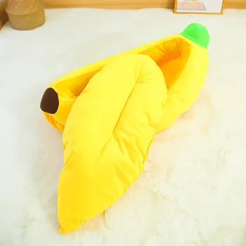 

Pet Supplies Washable Open Four Seasons Universal Super Soft Banana Cat And Dog Kennel