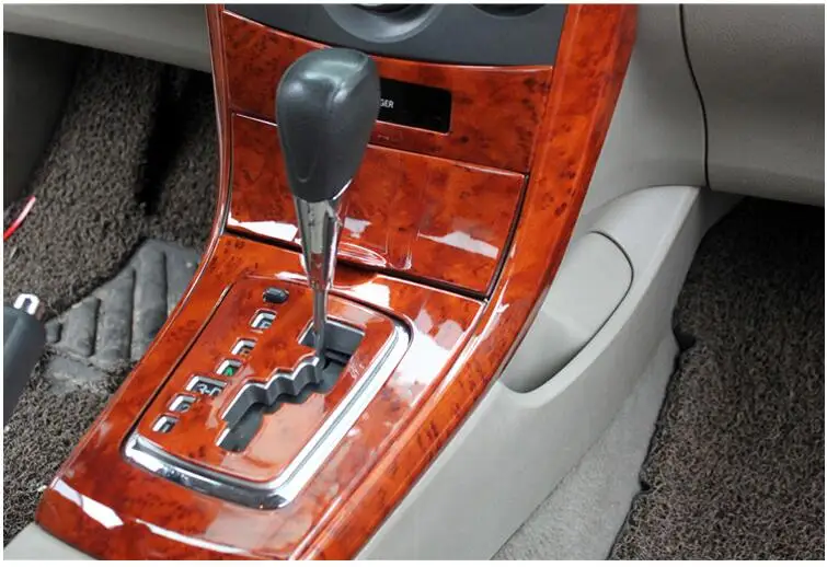 Имитация персикового деревянное окно переключатель передач рулевое колесо воздушный выход декоративная рама для Toyota Corolla 2007 08 09 10 11 1213AA535A