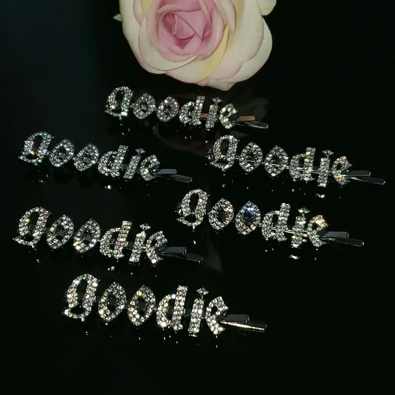 2020 Новое поступление аксессуары для волос заколка с надписью Goodie готические