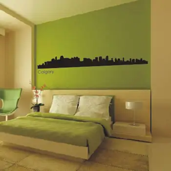

Calgary Skyline Decal Wall Sticker Vinyl Stickers Decor Mural Art Living Room Home Decoration Landmark Skyline Wall Decal