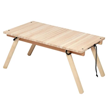 

Outdoor Wood Folding Table Portable Roll up Camping Table Mesa Plegable Camping Collapsible Picnic Dining Table