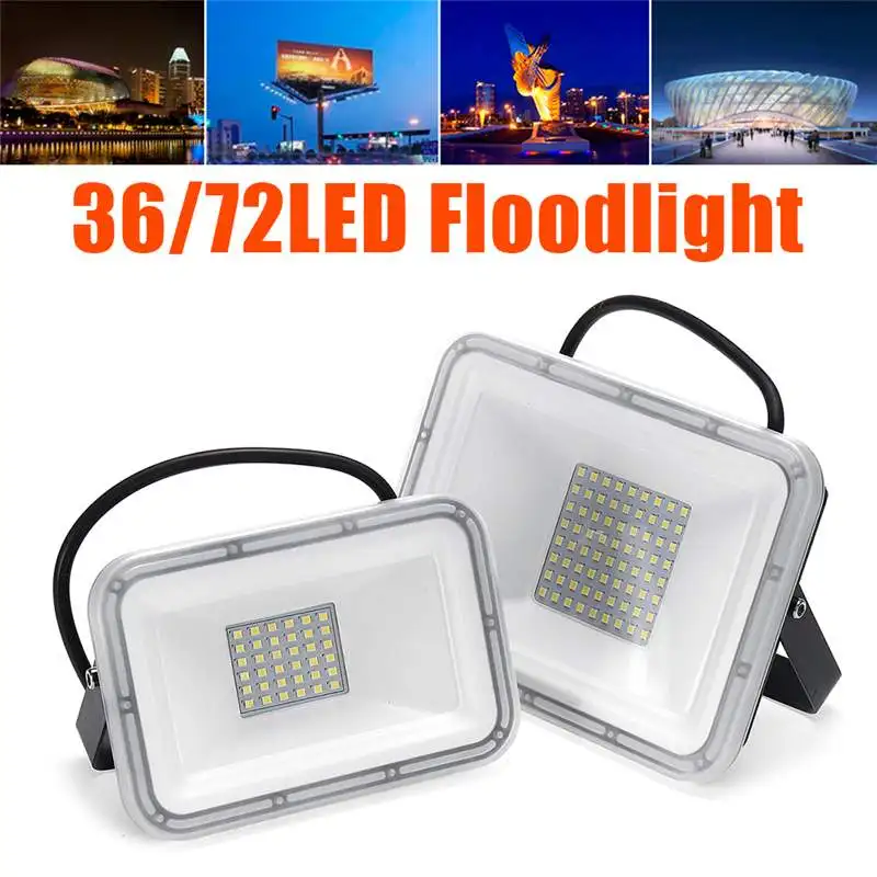 

110V LED FloodLight 30W 60W Reflector LED Flood Light Waterproof IP67 Spotlight Wall Outdoor Lighting Cold White