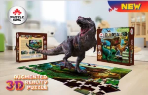 Dinosaur century Головоломка король AR Пазлы Автомобильная игрушка Детские пазлы детские развивающие игрушки для детей Рождественский подарок игра-головоломка детские игрушки - Цвет: Dinosaur century