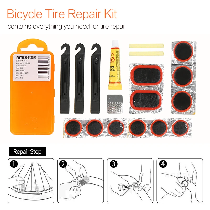 Инструменты для ремонта горного велосипеда велосипедные плоские шины для ремонта резиновых пластырей клеевой рычаг Набор для фиксации шин набор Mender ciclismo Аксессуары