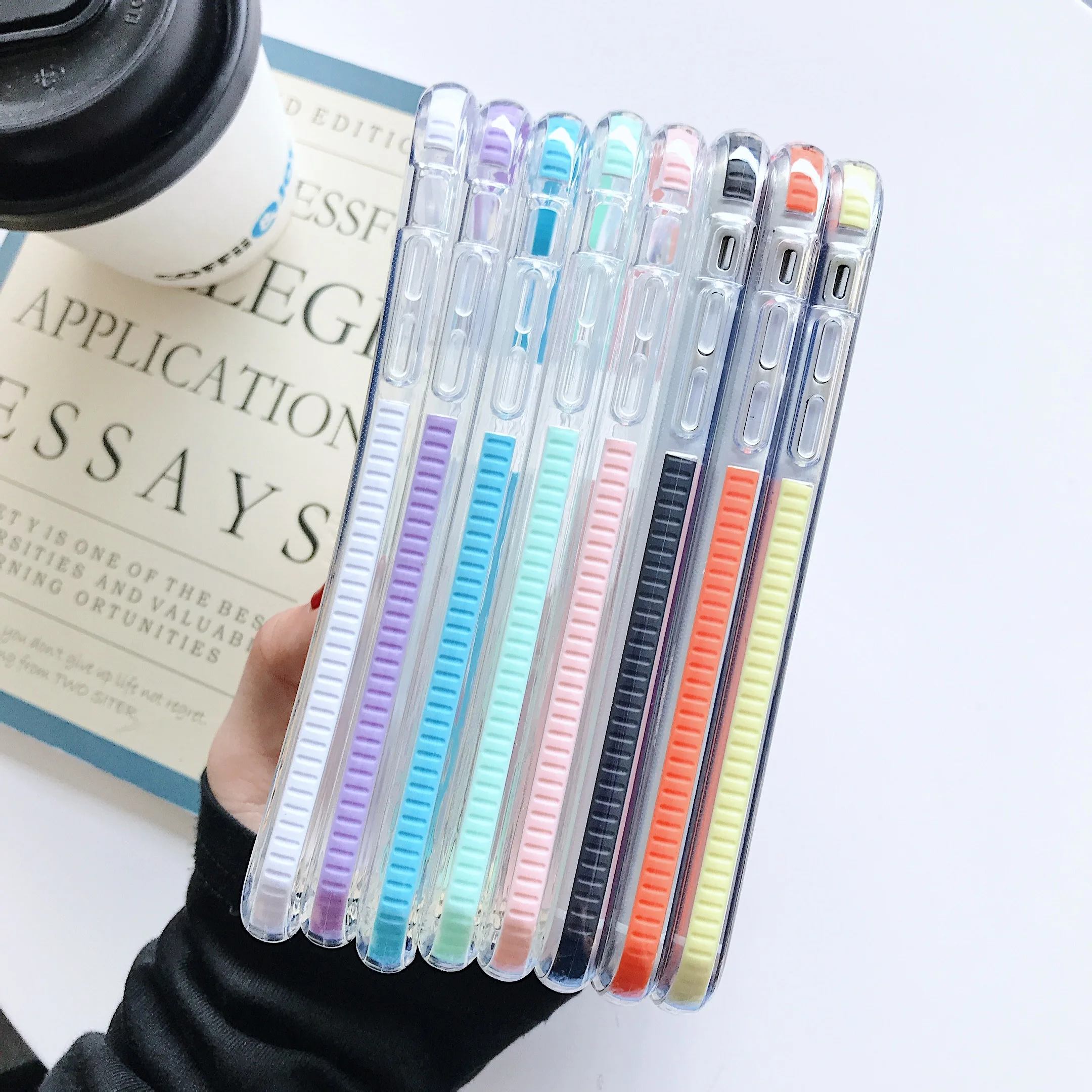 Роскошный прозрачный чехол для iPhone 11 Pro Max XR XS 6 6S 7 8 Plus X 12 Ударопрочный Мягкий из