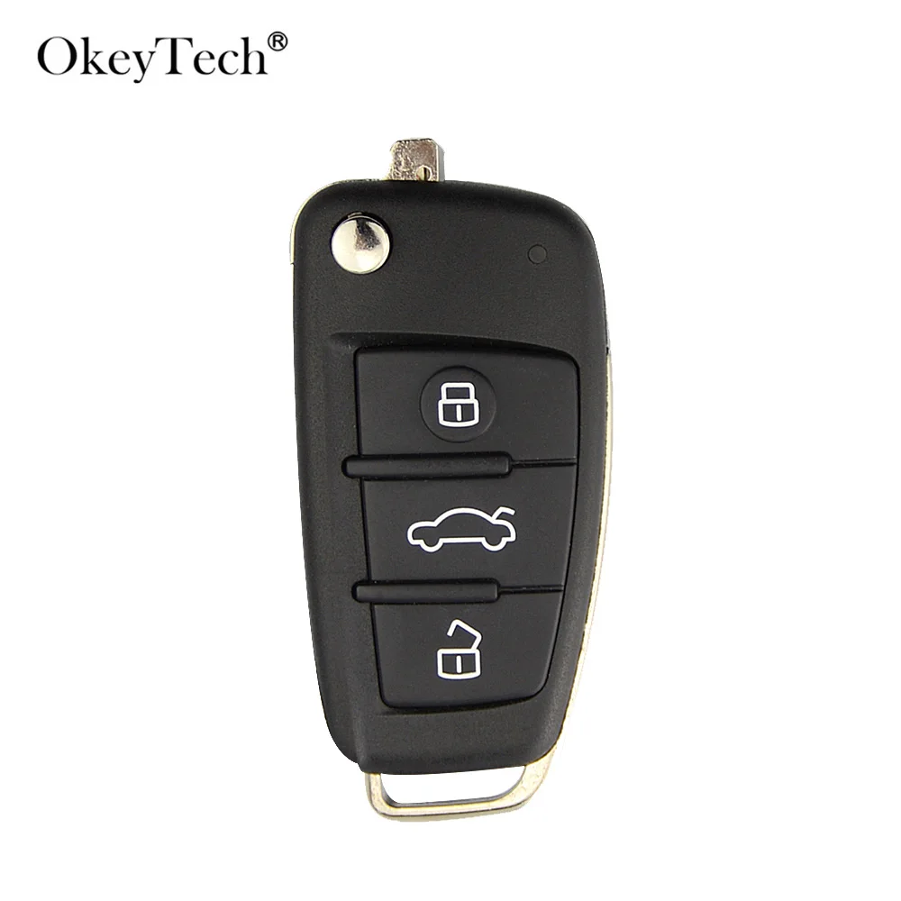 OkeyTech 3 кнопки дистанционного замена для автомобильного ключа чехол udi A2 A3 A4 A6 A6L A8 Q7