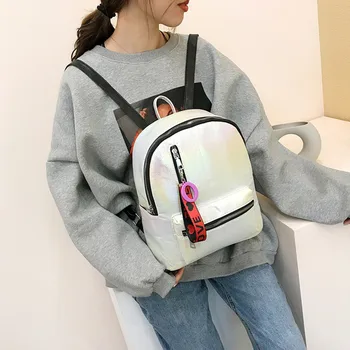 

3 Backpack Women Fashion Girls Bling Multicolor School Backpack Casual Bags For Teenagers Backpack Bowknot Backpack mujer