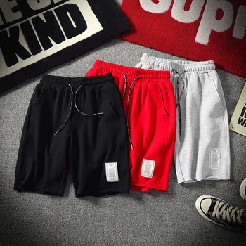 

New Arrival Home Outdoor Men Casual Sport Shorts Elastic Waist Man Knee Length Shorts Size M-3XL