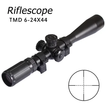 

Rifle Scope TMD 6-24X44 SFP Optics Sight Mil Dot Reticle riflescope Tactical Turrets for Hunting Shooting
