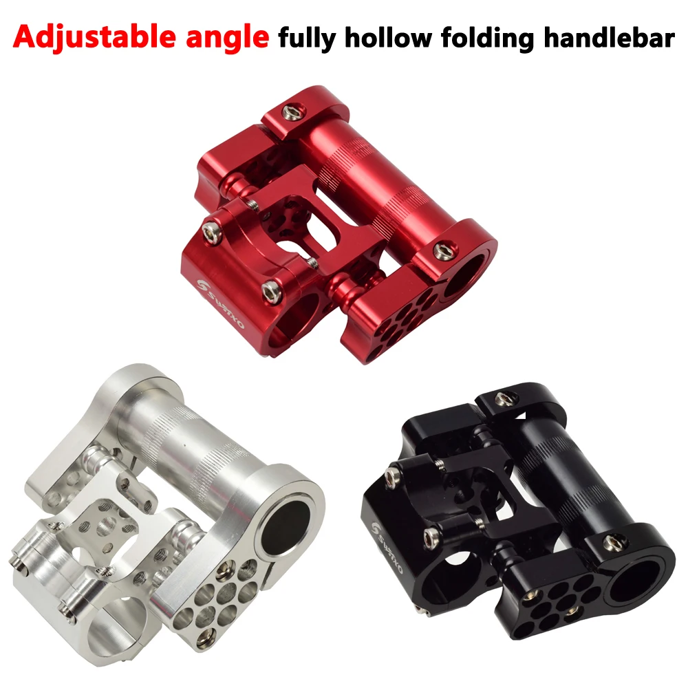 Folding bicycle adjustable double rod extender road folding 25.4mm ultra-thin aluminum alloy CNC bmx accessories | Спорт и