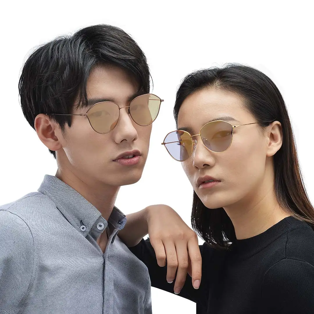Xiaomi TS Роскошные модные солнцезащитные очки UV400 защита 23g светлый кошачий глаз геометрический классический металлический каркас солнцезащитные очки унисекс