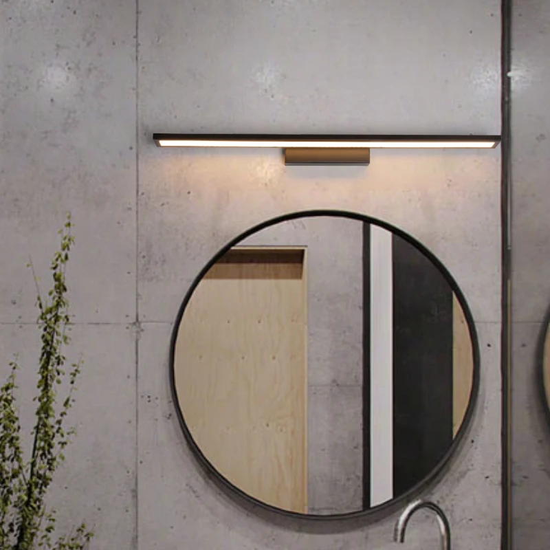 

Nordic Modern LED Bathroom Cabinet Makeup Mirror Waterproof Front Wall Lamp Bedroom Dimming Vanity Light Wall Lighting Fixture