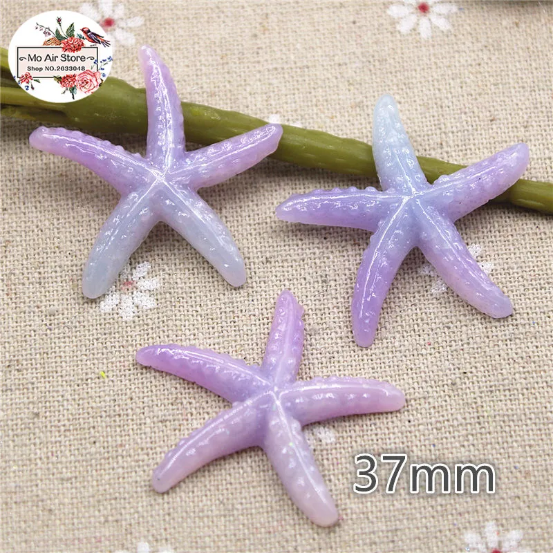 10 шт. блеск seastar/морская лошадь/звезда плоская спина, кабошон миниатюрный Ремесло Искусство поставка украшения Шарм DIY ремесло