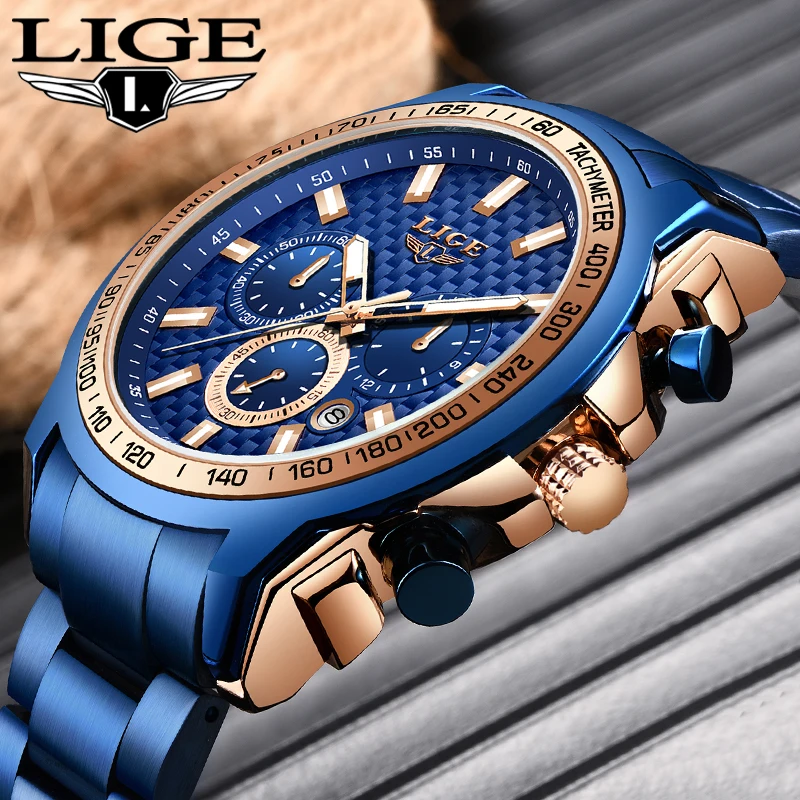 Relojes, часы для мужчин, LIGE, модные спортивные кварцевые часы, мужские часы, Топ бренд, Роскошные, бизнес, водонепроницаемые часы, Relogio Masculino