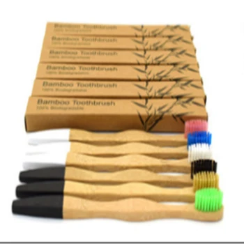 

1138 1 pc soft bristle One Set Charcoal Bamboo Toothbrush