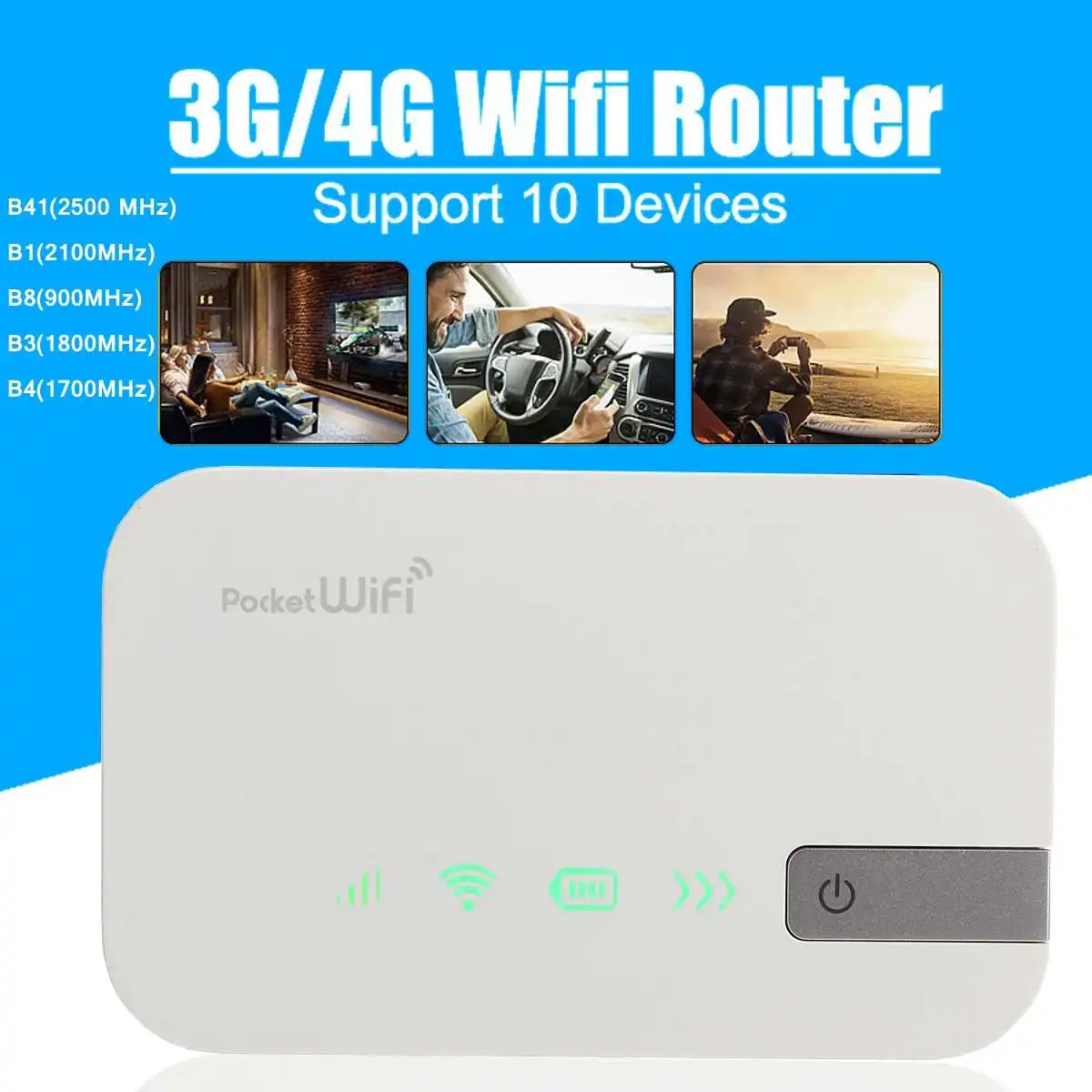 

Hot Sale LEORY Portable 300Mbps Wifi Routers 4G lte Mobile Router Support SIM card Portable Wireless Router wifi 4G Router