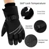 MOREOK Ski Gloves 3M Warm Full Finger Touch Screen Winter Cycling Gloves Reflect Bike Glove Windproof Motorcycle Glove Men Women 3