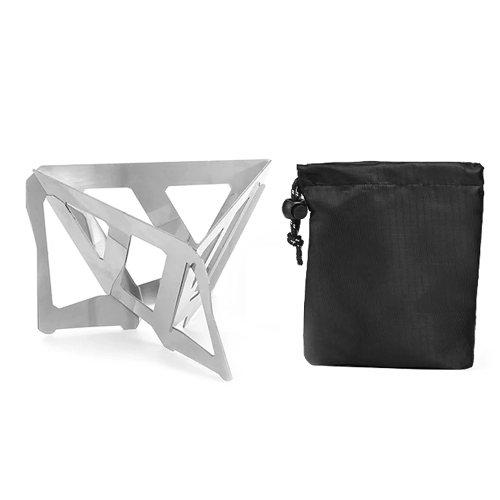 Support De Filtre à Café Pliable En Inox 304 Pour Camping - Léger, Compact - Taille M Ou L