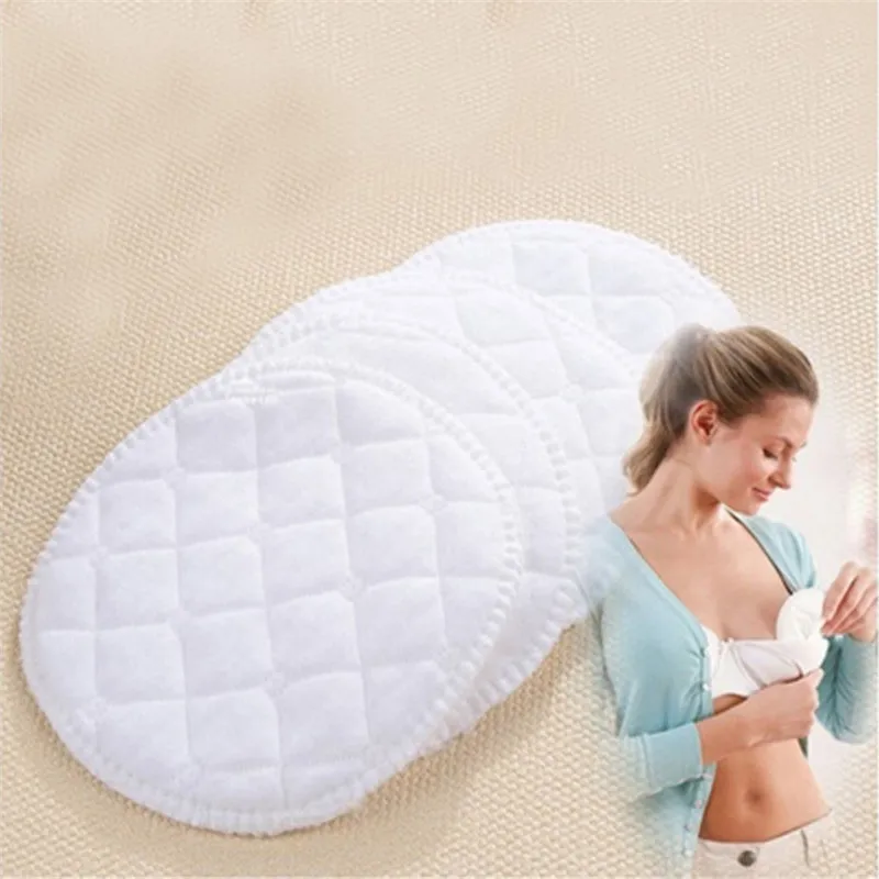 6/8/10/12Pcs Feeding Breast Pads Soft Absorbent Cotton Washable Reusable Breastfeeding Breast Nursing Pads White Nursing