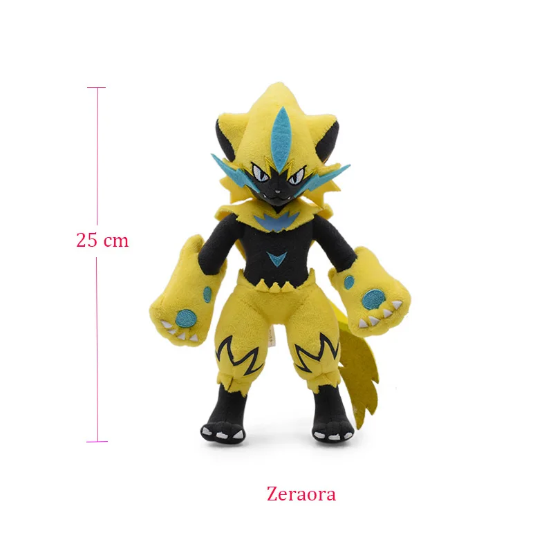 TAKARA TOMY Аниме Покемон кукла Torterra Snorlax Zeraora Rayquaza Charizard мультфильм чучела Peluche плюшевые игрушки Рождественский подарок - Цвет: Zeraora
