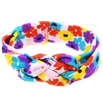 

Rose Winter Printed Rainforest Butterfly Floral Knotted Headwear Headband For Girls Hair Accessories Holiday Party