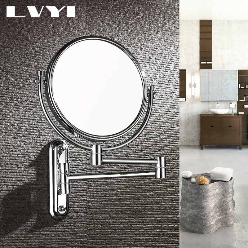 Lvyi ванная комната металлическое зеркало для нанесения макияжа створчатый шкаф Парикмахерское зеркало производители двухсторонний 35710 усилитель