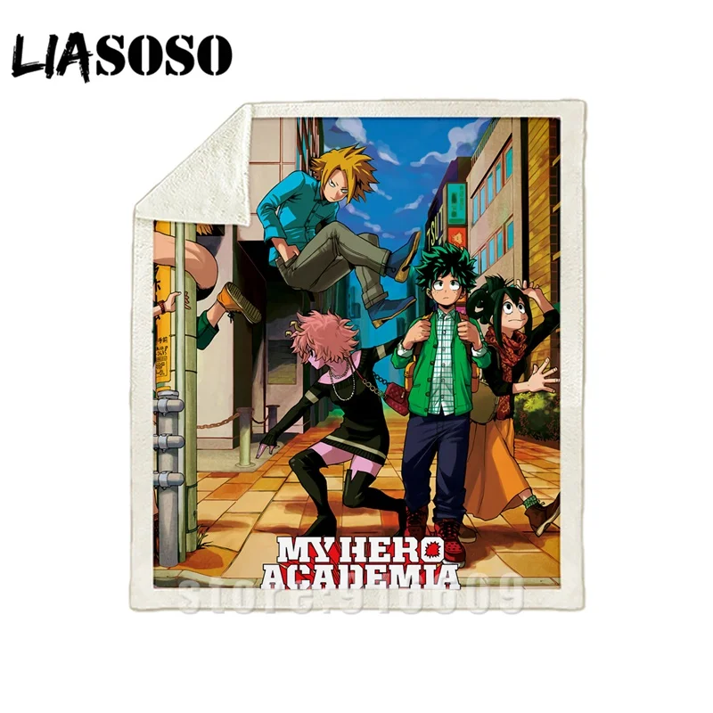 18 Диван-кровать с рисунком dj My hero Academy Boku no hero офис Harajuku набивное Одеяло-покрывало для путешествий одеяло квилт для софы A28 - Цвет: 18