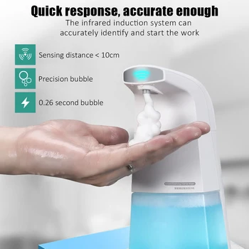 

Infrared Foam Dispenser Household Automatic Foam Sensing Soap Dispenser Bathroom Hotel Sannitizer Replacement Bottle New