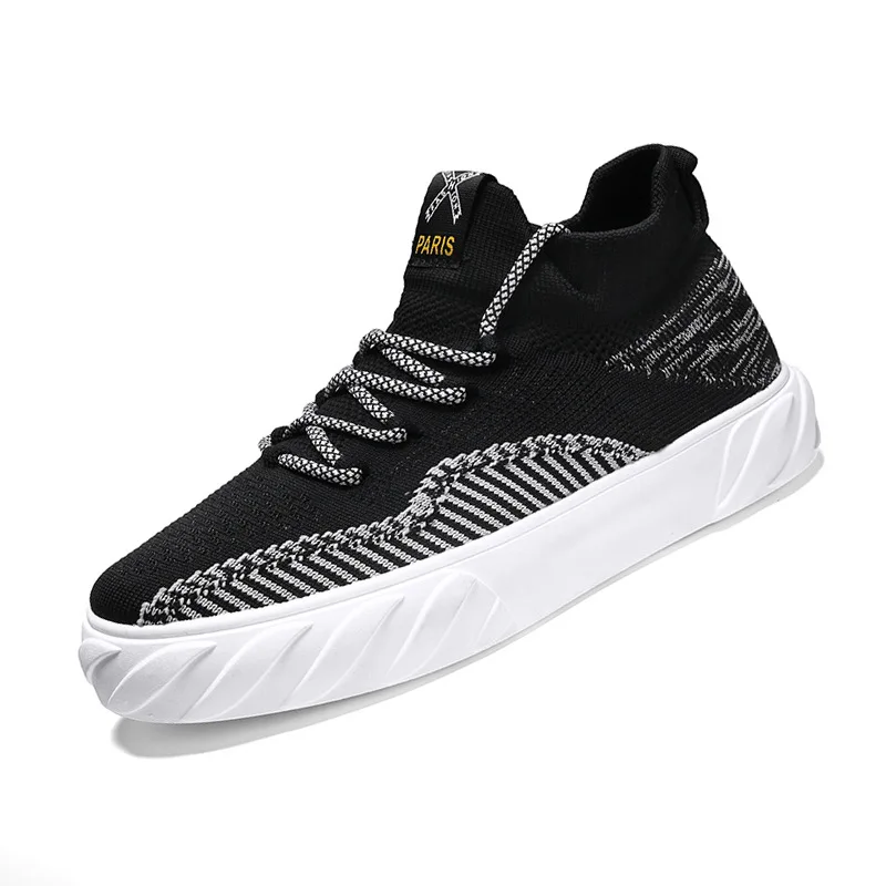 New mesh casual sneakers outdoor jogging sneakers men's laced flat soles