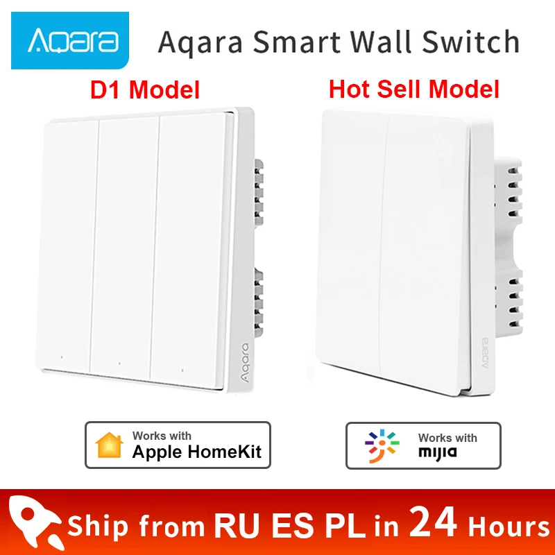 Новейшая модель Aqara D1 настенный выключатель ZigBee умный светильник дистанционного