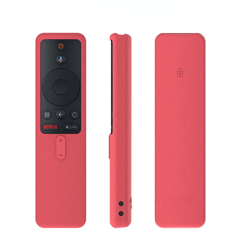 red Смарт ТВ пульт дистанционного управления чехол для Xiaomi mi Box S силиконовый пульт дистанционного управления Лер чехол для Xiao mi мягкий простой протектор для пульта дистанционного управления - Цвет: red