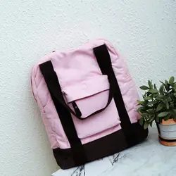 Ougger рюкзаки для школы подростков девочек сумка ручной клади большой розовый холст простой элегантный дизайн многофункциональная сумка