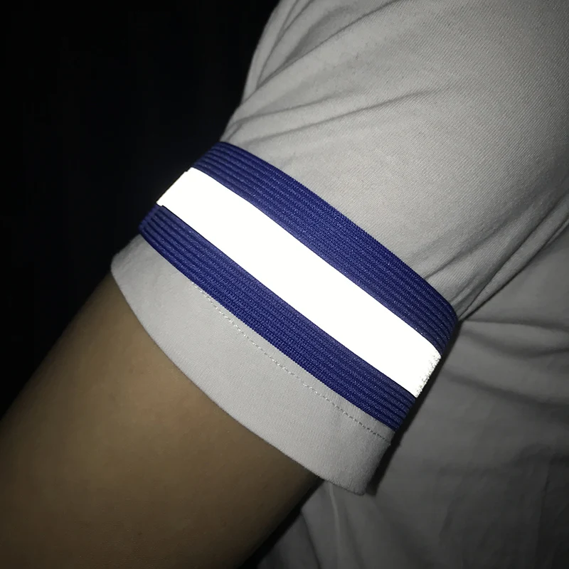 2Pcs Safety Night Reflective Arm Band Safety Belt Strap Night Run For Outdoor Sports Night Running Cycling