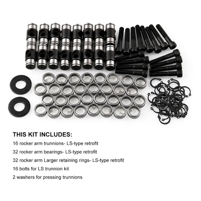 Motors GM LS Rocker Arm Trunnion Upgrade Kit LS1 LS2 LS3 LS6 4.8 5.3 5.