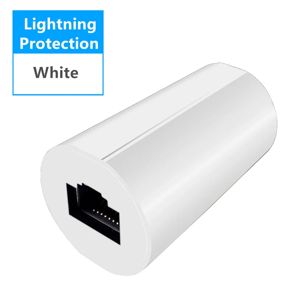 Lightning Protection RJ45 разъемы Cat7 сетевой экранированный адаптер RJ45 муфта гнездовая вилка Ethernet кабель разветвитель LAN разъем передачи головы - Цвет: Lightning Protection