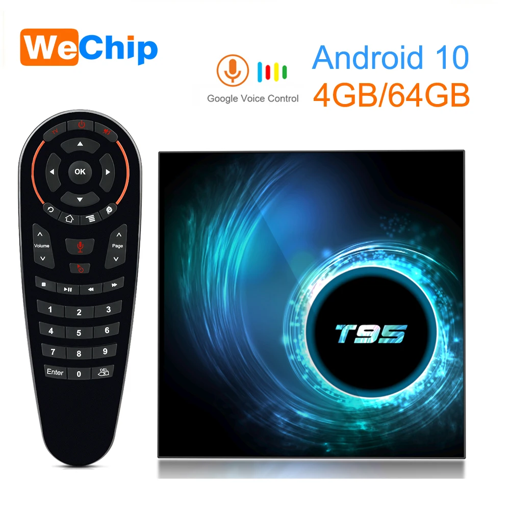 ТВ приставка Android 10 T95 Allwinner H616 Mali G31 MP2 4G 32G/64G телеприставка 4K Google голосовой