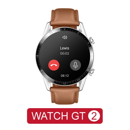 Brown Умные часы huawei GT 2, Bluetooth, умные часы 5,1, 14 дней, время работы от батареи, телефонный звонок, частота сердечных сокращений для Android iOS - Цвет: Brown