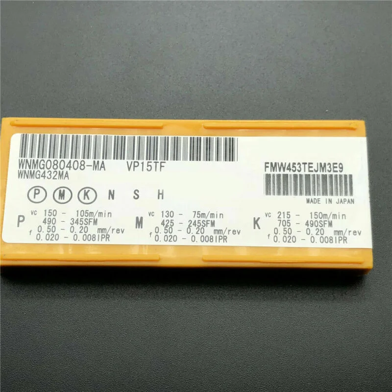 10* вставки WNMG080408-MA VP15TF твердосплавные поворотные детали инструмента Высокое качество