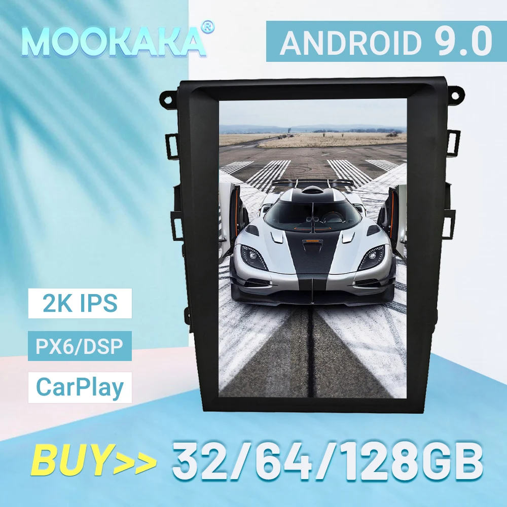 

128GB Tesla Screen For 2013 2014 2015 2016 2017 2018 Ford Mondeo Fusion MK5 Android Unit Car Multimedia Player GPS Radio Stereo