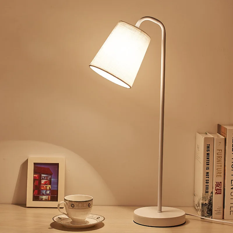 

Concise Wrought Iron Originality Desk Lamp Energy-saving Lamp Read Study Work Desk Lamp Bedroom Bedside Originality Desk Lamp