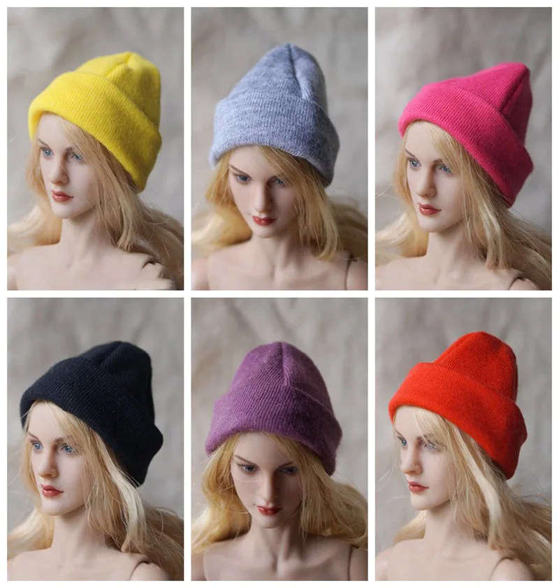 

In Stock 1/6 Scale Soldier Knitted Hats Clothes Accessories for Male &Female Action Figure Model Fit 12'' PH TBL Body
