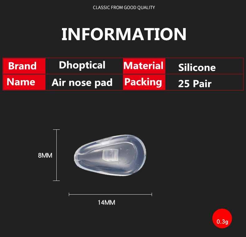Воздушная силиконовая носовая фиксирующая накладка мягкая носовая накладка 50 шт. очки Аксессуары