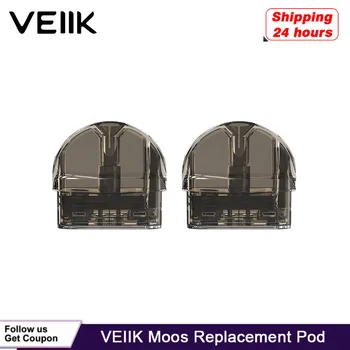

(2/4/8pcs/Lot ) Original VEIIK Moos Replacement Pod 2ml Cartridge With 1.2ohm Ceramic Coils For VEIIK Moos Pod Vape Kit