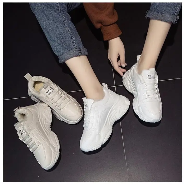 Botas mujer invierno; коллекция года; Сезон Зима; женская маленькая белая обувь; модные белые кроссовки; очень уверенные женские зимние ботинки на толстой подошве